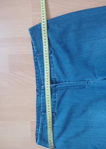 Düğmeli Mavi Kadın Denim Ceket - Görsel 6