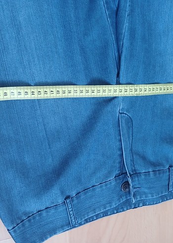 Düğmeli Mavi Kadın Denim Ceket - Görsel 8