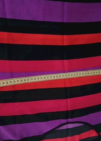 Çizgili Salaş Kadın Bluz - Görsel 5