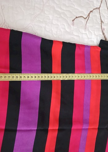 Çizgili Salaş Kadın Bluz - Görsel 6