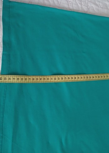 Turkuaz Bisiklet Yaka Kısa Kollu Salaş Tişört - Görsel 9