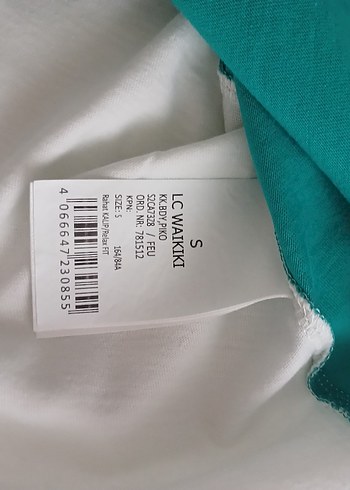 Turkuaz Bisiklet Yaka Kısa Kollu Salaş Tişört - Görsel 6