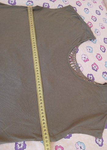 Haki Renkli Salaş Tişört - Görsel 7