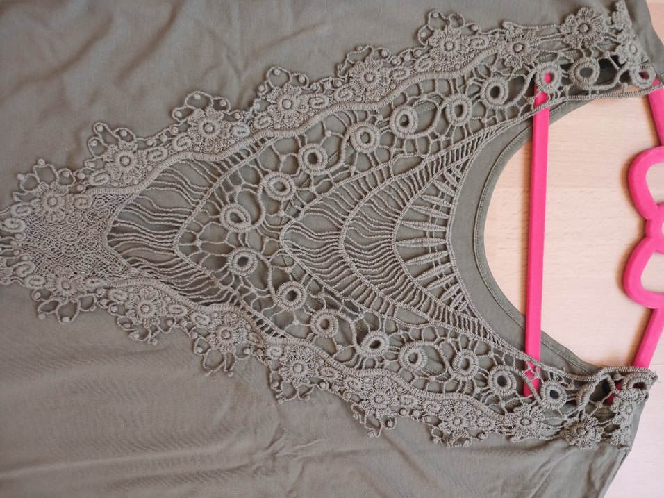 Haki Renkli Salaş Tişört - Görsel 4