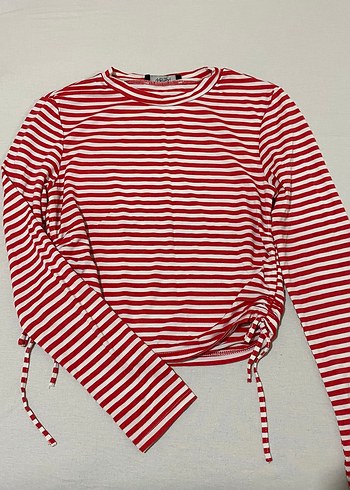 Çizgili likralı crop - Görsel 3