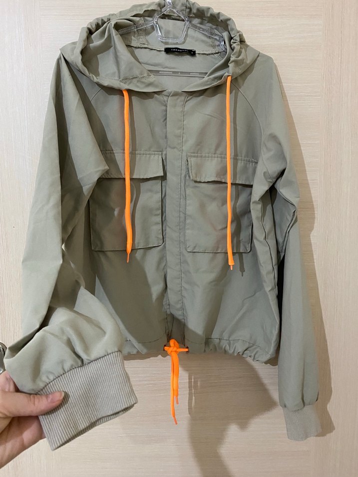 Kadın Bej Kapüşonlu Ceket mevsimlik - Görsel 2