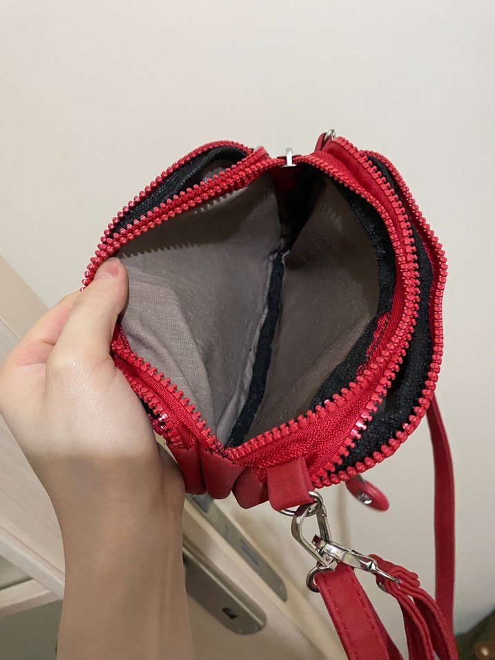 Kırmızı Minimalist Kadın Çapraz Çanta - Görsel 4
