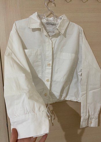 Beyaz gömlek ceket - Görsel 3