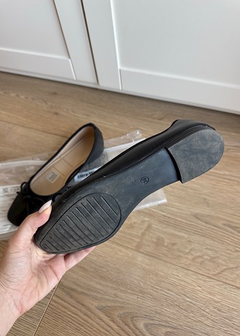 Siyah Topuklu Kadın Babet - Görsel 5