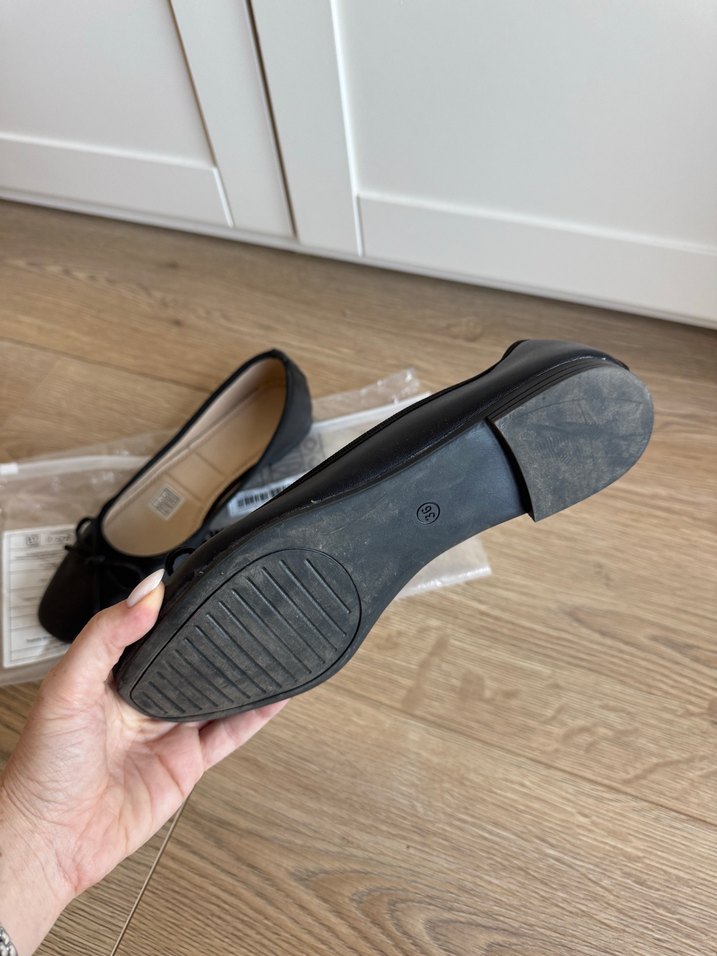 Siyah Topuklu Kadın Babet - Görsel 5