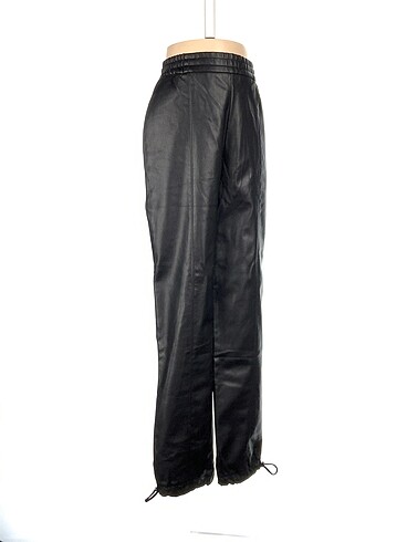 Zara Zara Paçası Lastikli Deri Pantolon