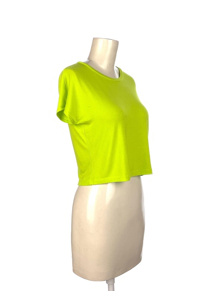 Zara Neon Yeşil Bluz - Görsel 2
