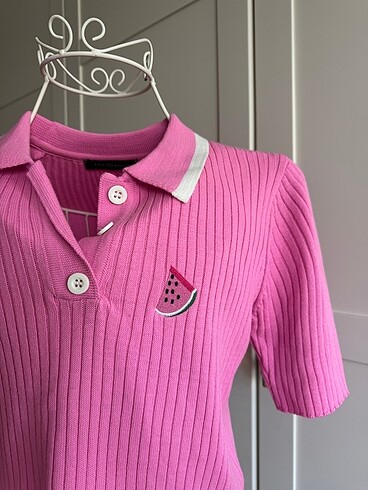 Trendyol & Milla Crop Pembe Triko