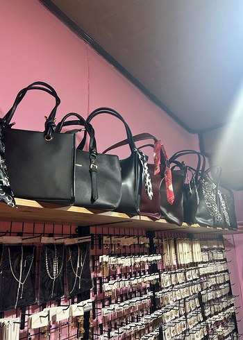 Kahverengi Baskılı Tokalı Deri Kadın Çanta - Görsel 4