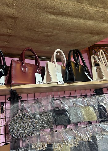 Kahverengi Baskılı Tokalı Deri Kadın Çanta - Görsel 2