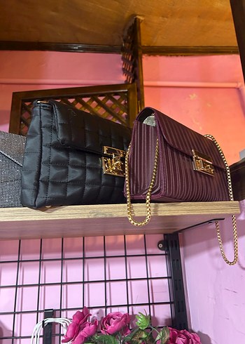 Kahverengi Baskılı Tokalı Deri Kadın Çanta - Görsel 3