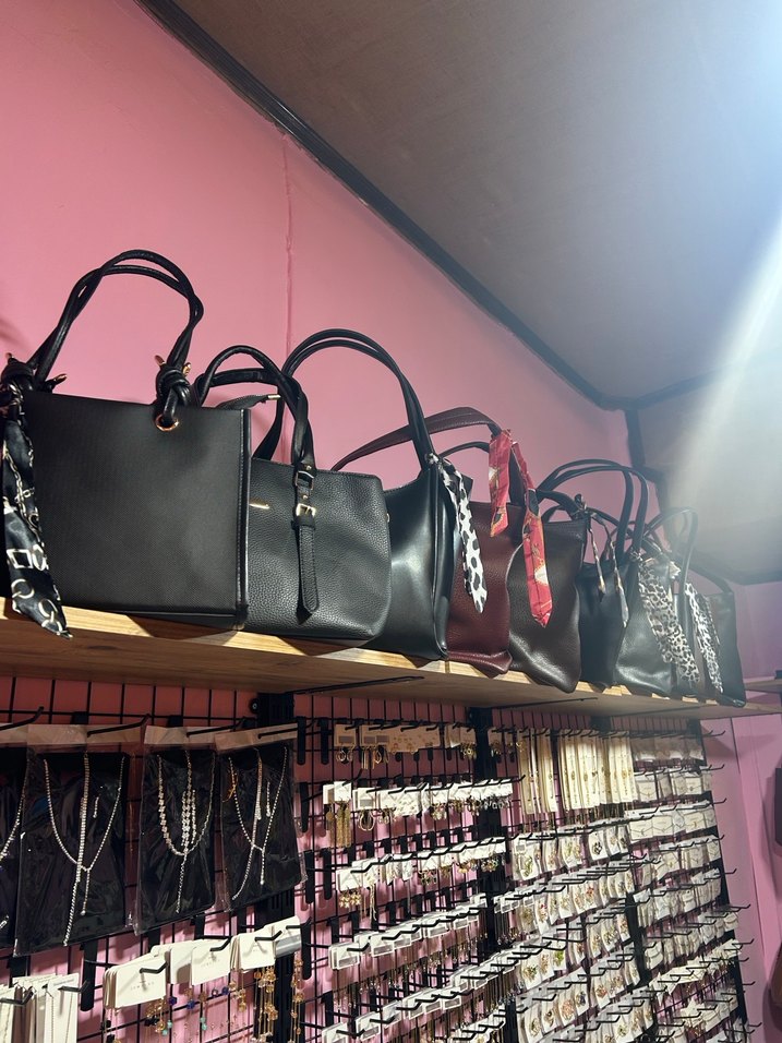 Kahverengi Baskılı Tokalı Deri Kadın Çanta - Görsel 4