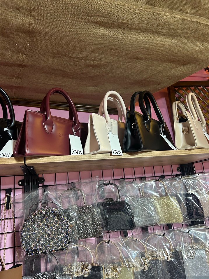 Kahverengi Baskılı Tokalı Deri Kadın Çanta - Görsel 2