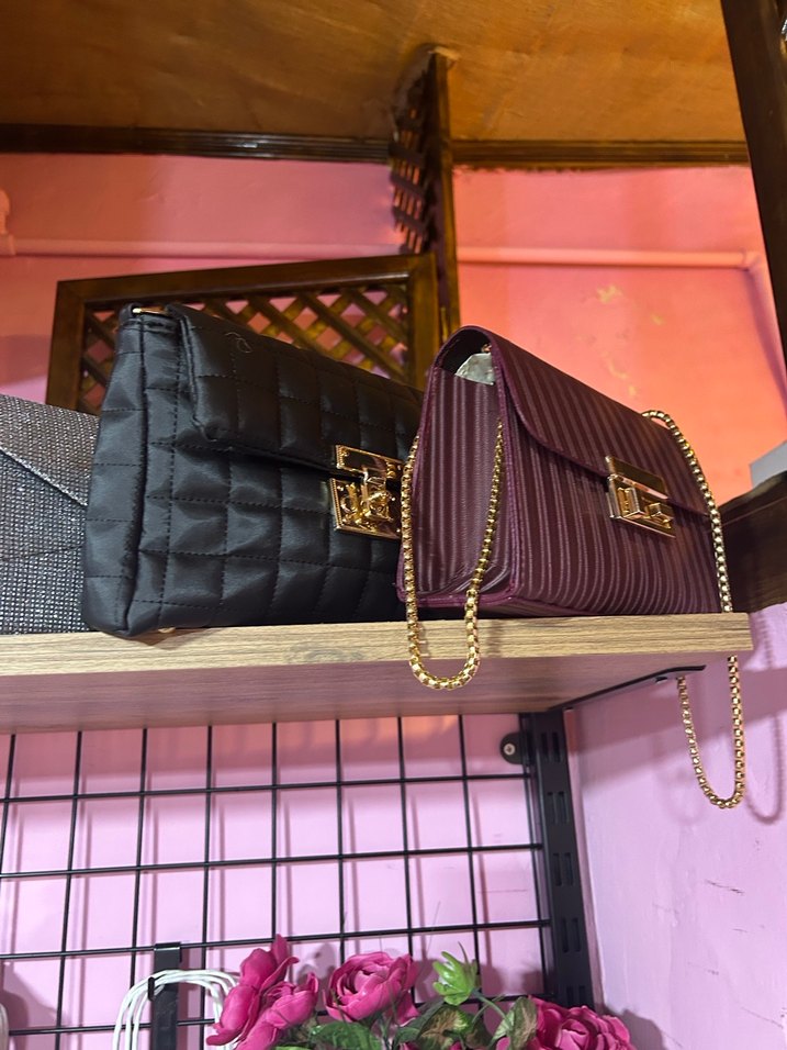 Kahverengi Baskılı Tokalı Deri Kadın Çanta - Görsel 3