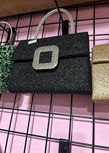 Yeşil Parlak Payetli Kadın Çanta - Görsel 2