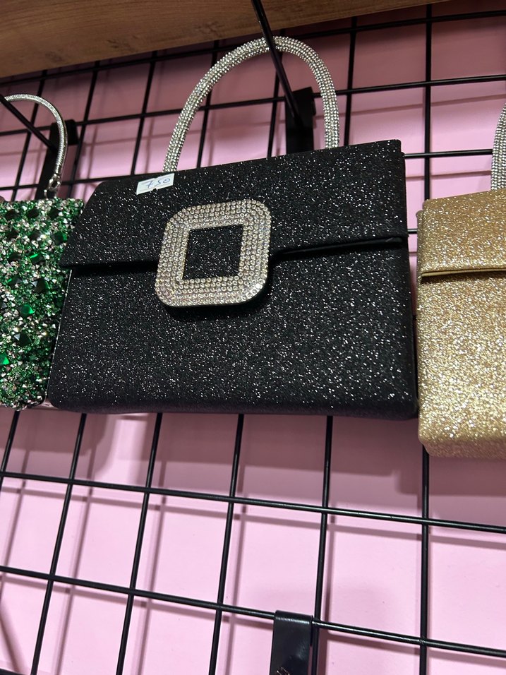 Yeşil Parlak Payetli Kadın Çanta - Görsel 2