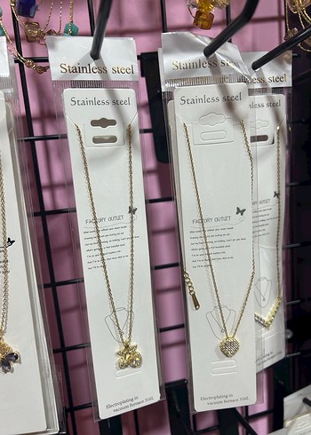 Uzun Altın Renkli Boncuklu Yıldız Kolye - Görsel 11