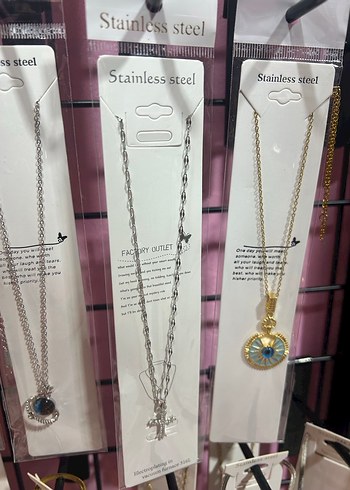 Uzun Altın Renkli Boncuklu Yıldız Kolye - Görsel 9