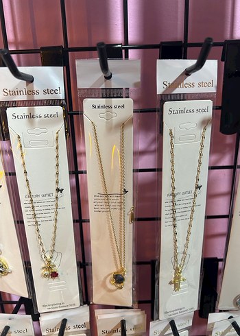 Uzun Altın Renkli Boncuklu Yıldız Kolye - Görsel 10