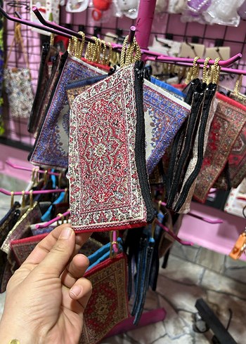 Renkli İşlemeli Bohem Kadın Cüzdanı - Görsel 2