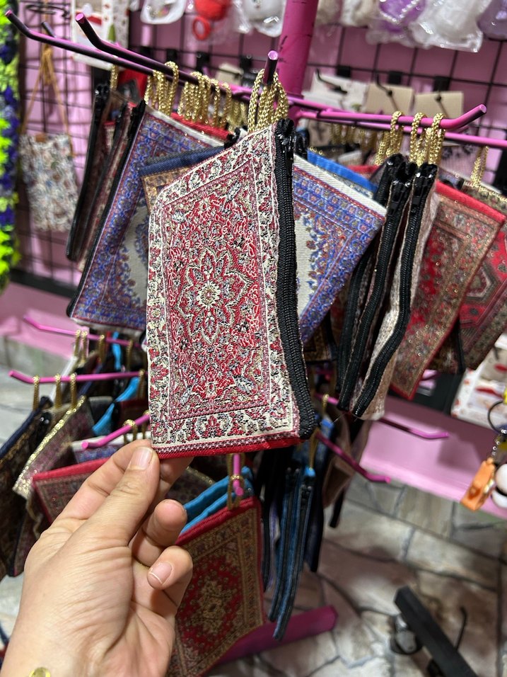 Renkli İşlemeli Bohem Kadın Cüzdanı - Görsel 2