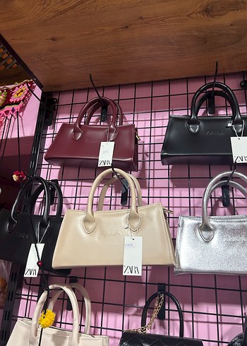 Bej Deri Kadın El Çantası - Görsel 3