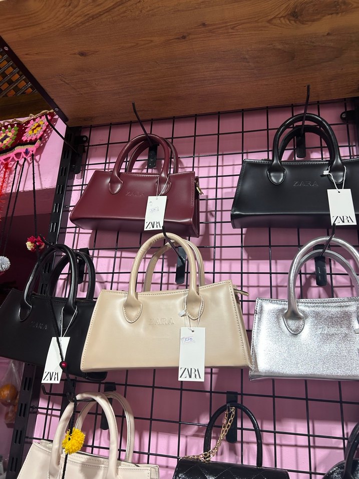 Bej Deri Kadın El Çantası - Görsel 3