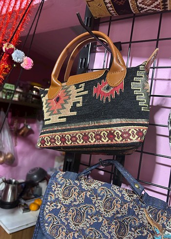 Bohem Çok Renkli Desenli Kadın Çanta - Görsel 2