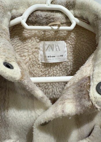 Düğmeli Bej kız Çocuk Yün Kaban - Görsel 3