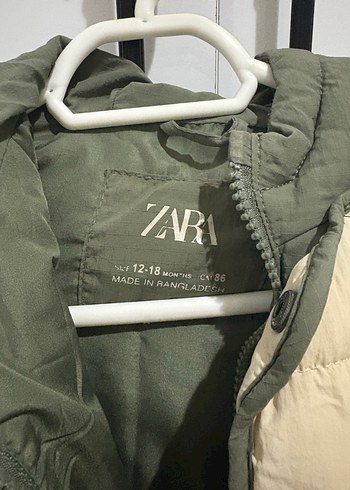 Bej Çift Taraflı Bebek Mont - Görsel 3