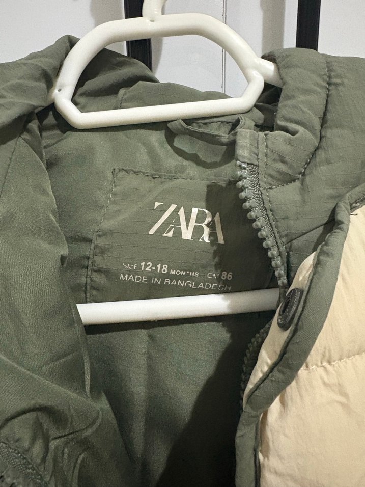 Bej Çift Taraflı Bebek Mont - Görsel 3