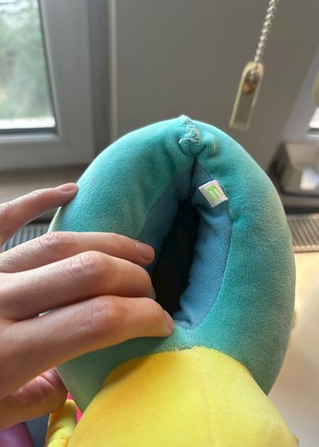 Pembe Prenses Bebek Peluş panduf - Görsel 3