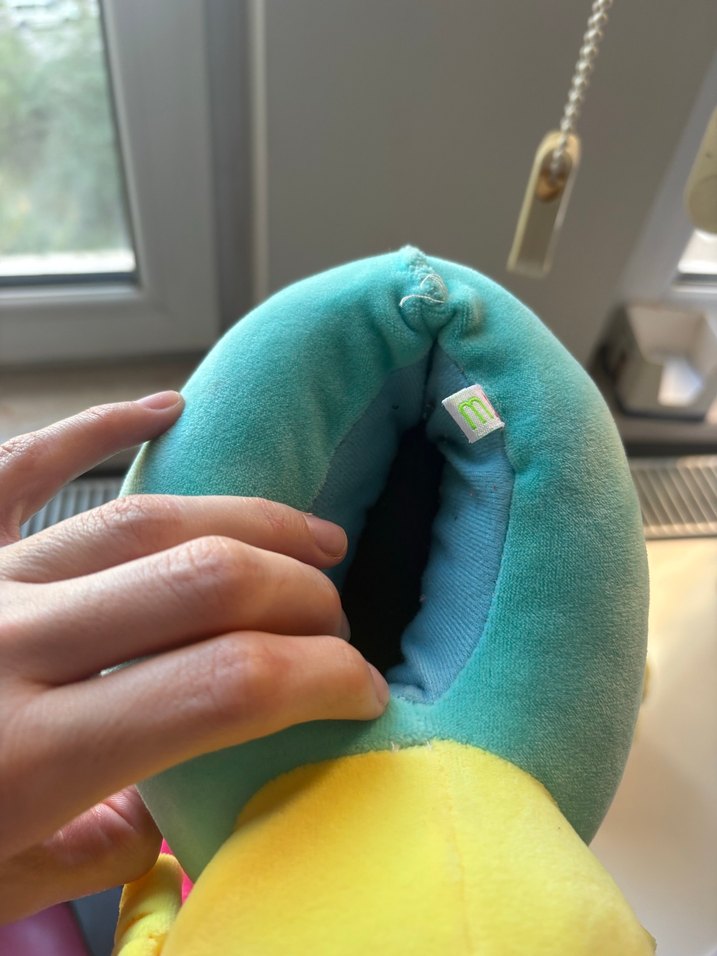 Pembe Prenses Bebek Peluş panduf - Görsel 3