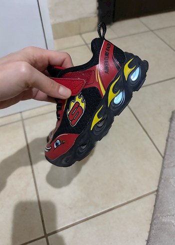 Kırmızı Erkek Çocuk ışıklı Spor Ayakkabı - Görsel 4