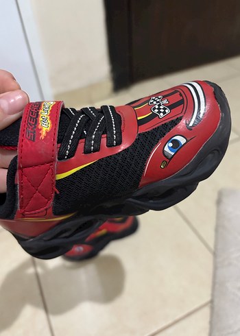 Kırmızı Erkek Çocuk ışıklı Spor Ayakkabı - Görsel 3