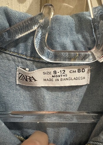 Düğmeli bebek Mavi Denim gömlek - Görsel 2