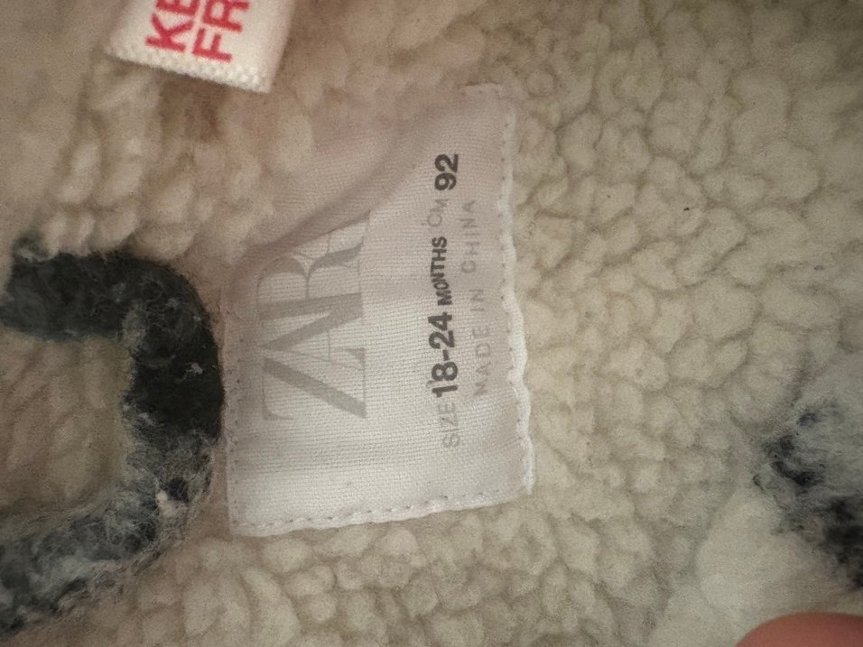 erkek çocuk  Bağlama Desenli Salaş kaban - Görsel 3