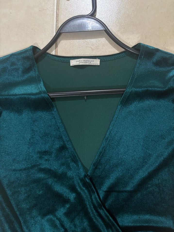 Zara Kısa Kollu  Midi Kadın Elbise - Görsel 2