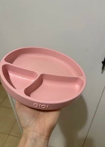 Pembe oioi  Çocuk Tabak Seti 3 lü - Görsel 2