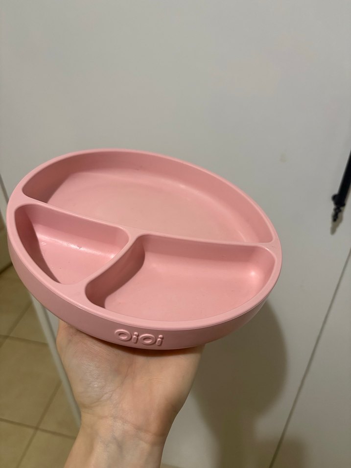 Pembe oioi  Çocuk Tabak Seti 3 lü - Görsel 2