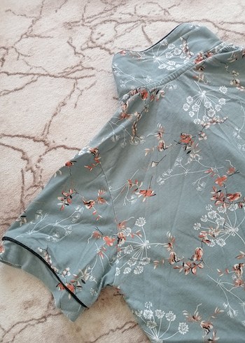 Çiçek Desenli Kadın Pijama Takımı - Görsel 8