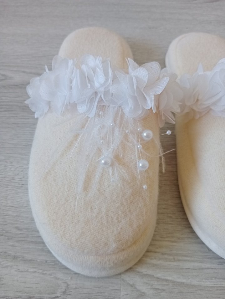 Lohusa Kadın Terlik ve Taç Seti - Görsel 5