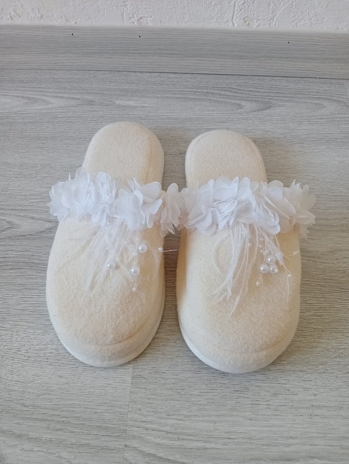 Lohusa Kadın Terlik ve Taç Seti - Görsel 3