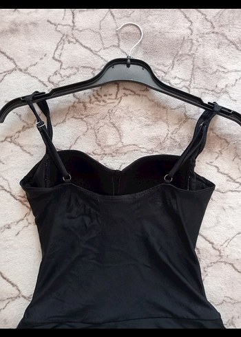 Siyah Drapeli Mini Gotik Kadın Mayo - Görsel 6