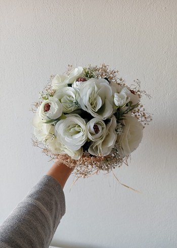 Beyaz Bohem Gelin Çiçeği - Görsel 5